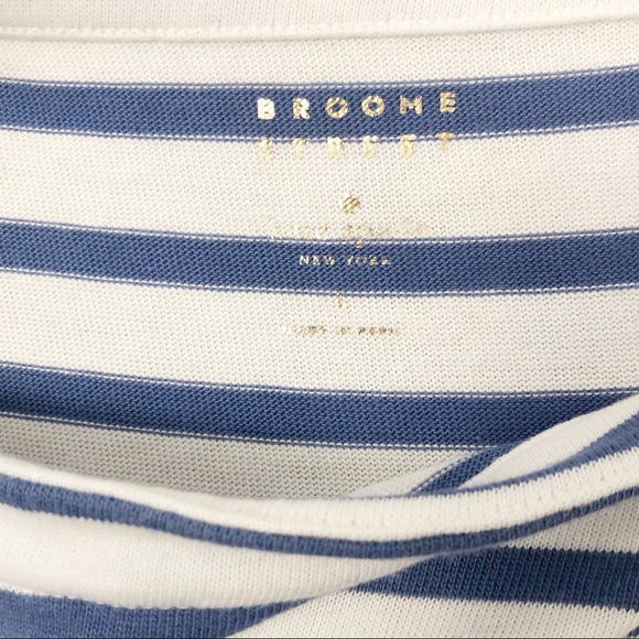 Kate Spade Broome Street blue and white stripe top - Picture 6 of 7